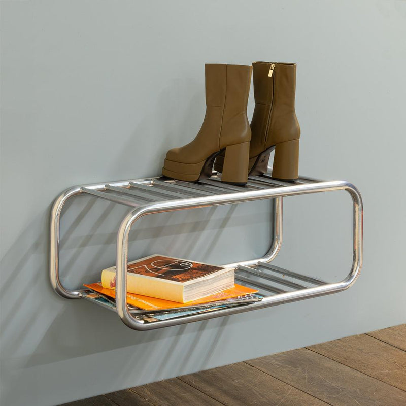 Schoenenrek RETRO Staal Nikkel 72x35.2x28cm Spinder Design-Schoenenrekken-Spinder