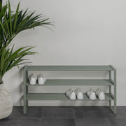 Schoenenrek REX SR 2 100 cm Staal Dusty Green 100x29x48.5cm-Schoenenrekken-Spinder