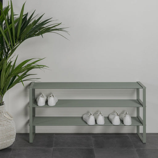 Schoenenrek REX SR 2 - 100 cm Staal Dusty Green 100x29x48.5cm-Schoenenrekken-Spinder