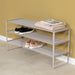 Schoenenrek REX SR 2 - 100 cm Staal Silky Taupe 100x29x48.5cm-Opbergkasten-Spinder