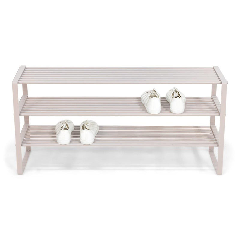 Schoenenrek REX SR 2 100 cm Staal Silky Taupe 100x29x48.5cm-Schoenenrekken-Spinder