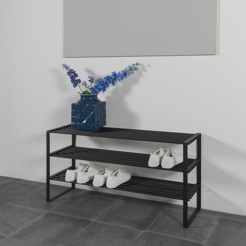 Schoenenrek REX SR 2 100 cm Staal Zwart 100x29x48.5cm-Schoenenrekken-Spinder