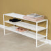 Schoenenrek REX SR 2 - 100cm Staal Wit 100x29x48.5cm-Opbergkasten-Spinder