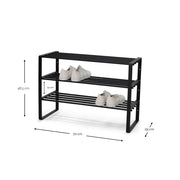 Schoenenrek REX SR 2 Staal Wit 70x29x48.5cm Spinder Design-Schoenenrekken-Spinder