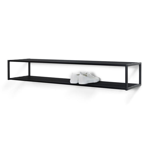 Schoenenrek SCHOOL 120 Staal Zwart 118x30.5x20.5cm Spinder Design-Opbergkasten-Spinder