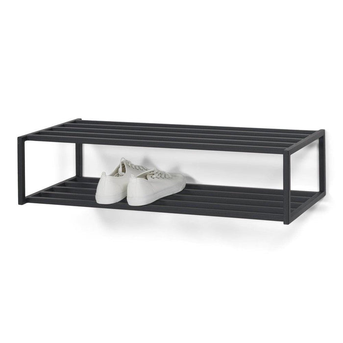 Schoenenrek SCHOOL 80 Staal Zwart 78x30.5x20.5cm Spinder Design-Schoenenrekken-Spinder