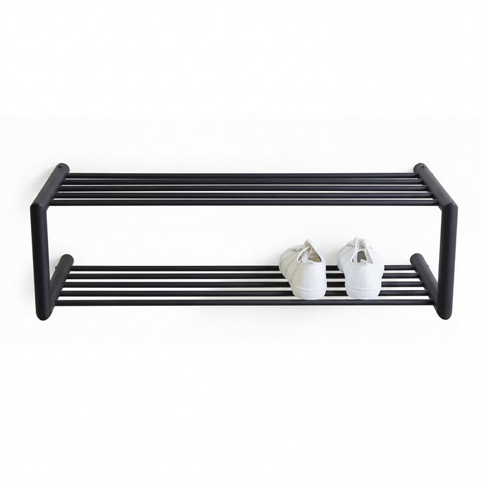 Schoenenrek SOENZ Staal Zwart 80x33.5x23cm Spinder Design-Schoenenrekken-Spinder