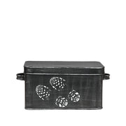 SchoenpoetsOpbergkist Antiek Zwart Metaal - 36x21x16 cm-Opbergdozen en manden-LABEL51