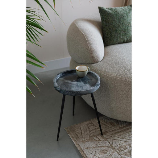 Side Table Karrara| Grey | Marbel | 33x33x45-Bijzettafels-Creating Home