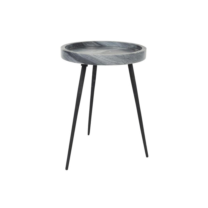 Side Table Karrara| Grey | Marbel | 33x33x45-Bijzettafels-Creating Home
