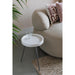 Side Table Karrara | White | Marble | 33x33x45-Bijzettafels-Creating Home
