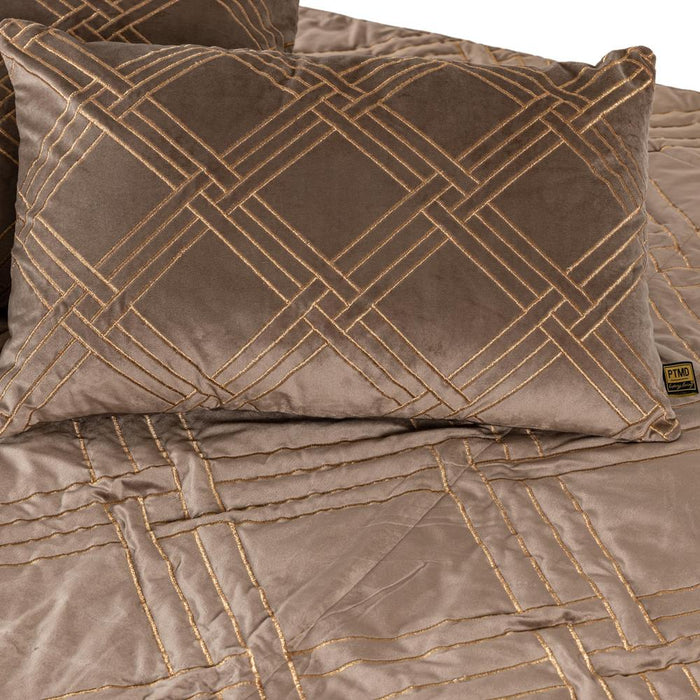 Sierkussen Cerine Stof Bruin 3x60 cm-Kussens-PTMD