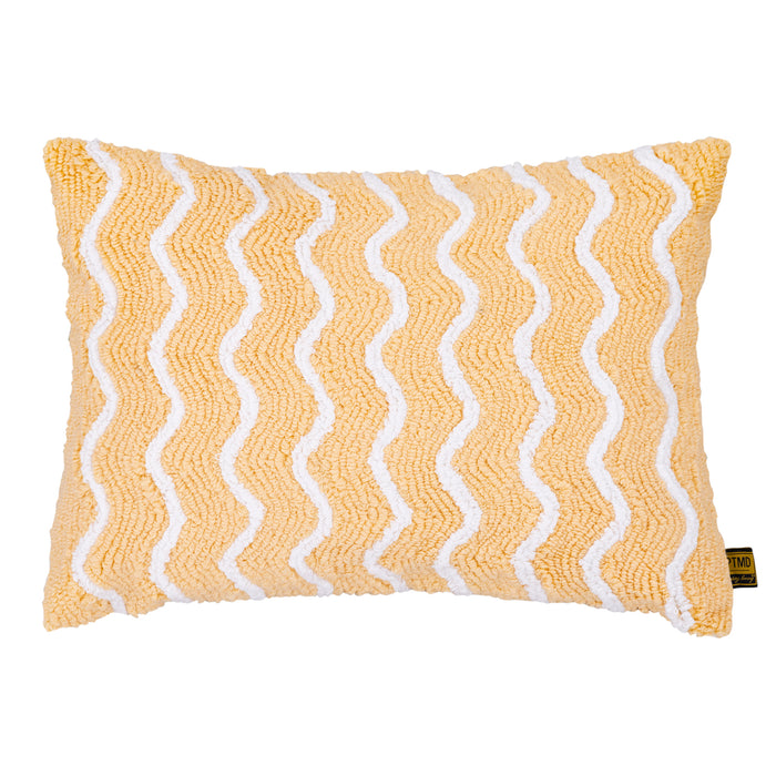 Sierkussen Damera Katoen Geel Embroidery-Kussens-PTMD