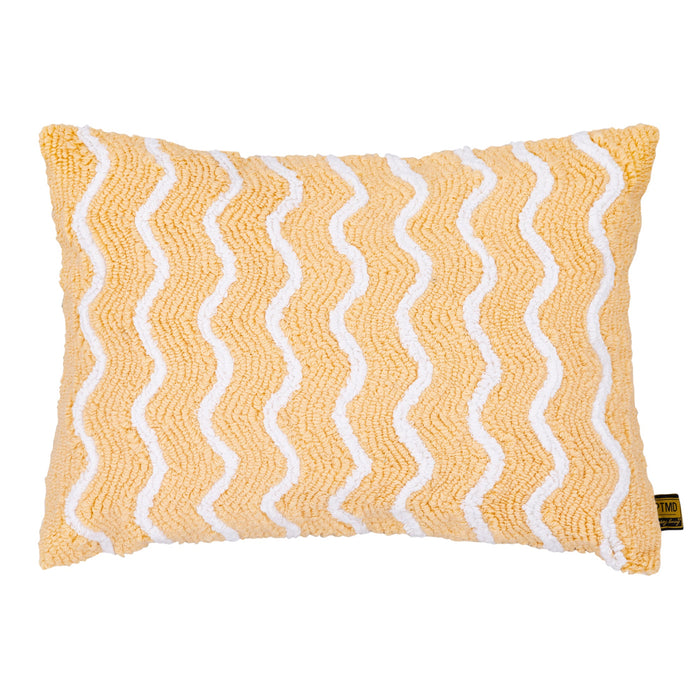 Sierkussen Damera Katoen Geel Embroidery-Kussens-PTMD
