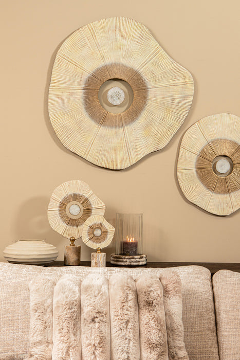 Sierkussen Divvo Bont Beige Vierkant-Kussens-PTMD