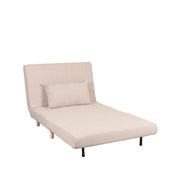 Slaapbank Single Naturel Boucle Single | Naturel Poot-Slaapbanken-LABEL51