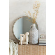 Spiegel Beige Glas Rond 40 cm 40x40x3.5 cm-Spiegels-J-Line