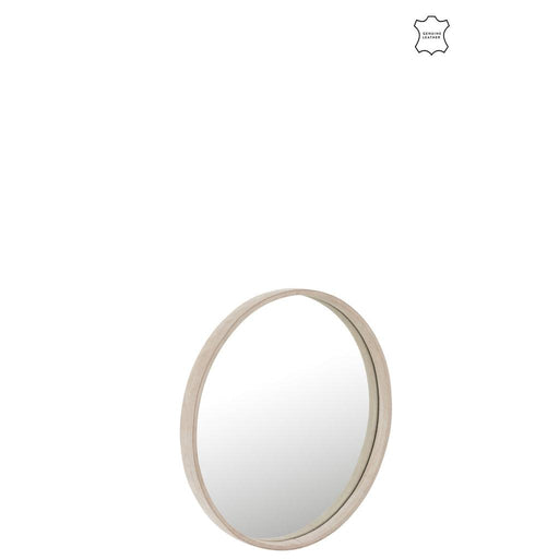 Spiegel Beige Glas Rond 40 cm 40x40x3.5 cm-Spiegels-J-Line