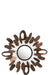 Spiegel Bruin Metaal Ovaal 61 cm 61x61x6 cm-Spiegels-J-Line