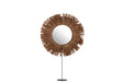 Spiegel Bruin Mirror Rond 9x41 cm-Spiegels-J-Line