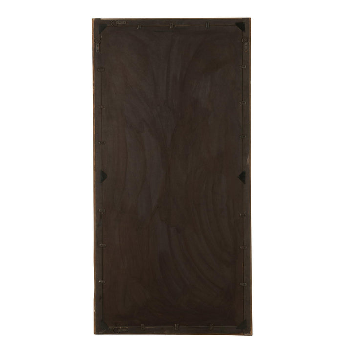 Spiegel Bruin Recycled hout Rechthoekig 90x176 cm-Spiegels-J-Line