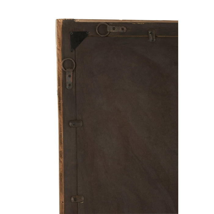 Spiegel Bruin Recycled hout Rechthoekig 90x176 cm-Spiegels-J-Line