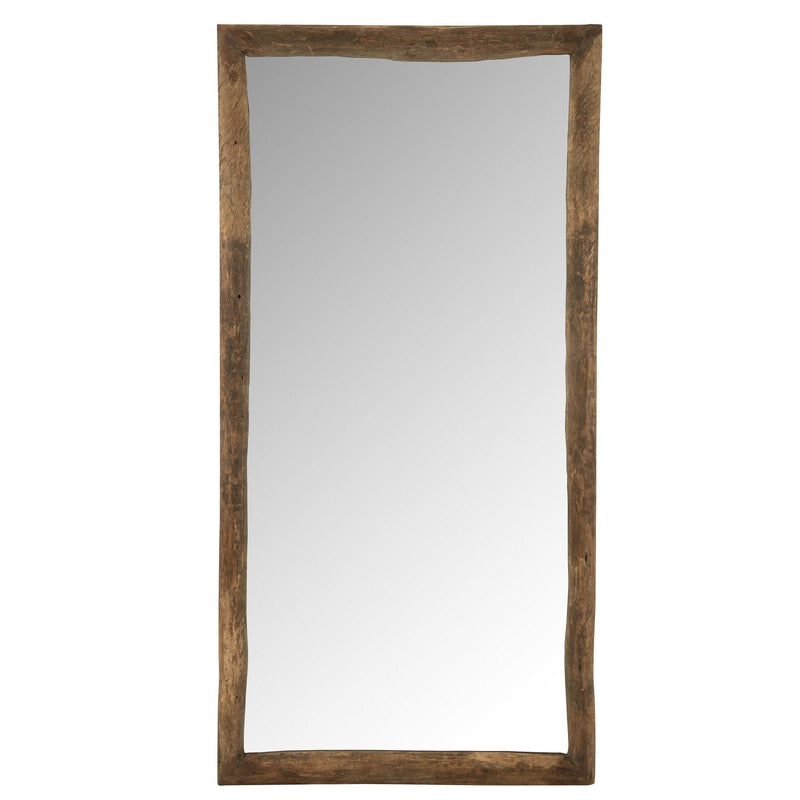 Spiegel Bruin Recycled hout Rechthoekig 90x176 cm-Spiegels-J-Line