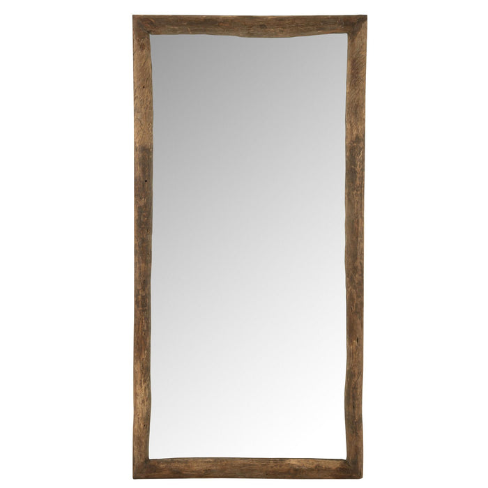 Spiegel Bruin Recycled hout Rechthoekig 90x176 cm-Spiegels-J-Line