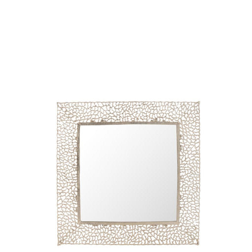 Spiegel Champagne Metaal Vierkant 71 cm 71x71x1 cm-Spiegels-J-Line