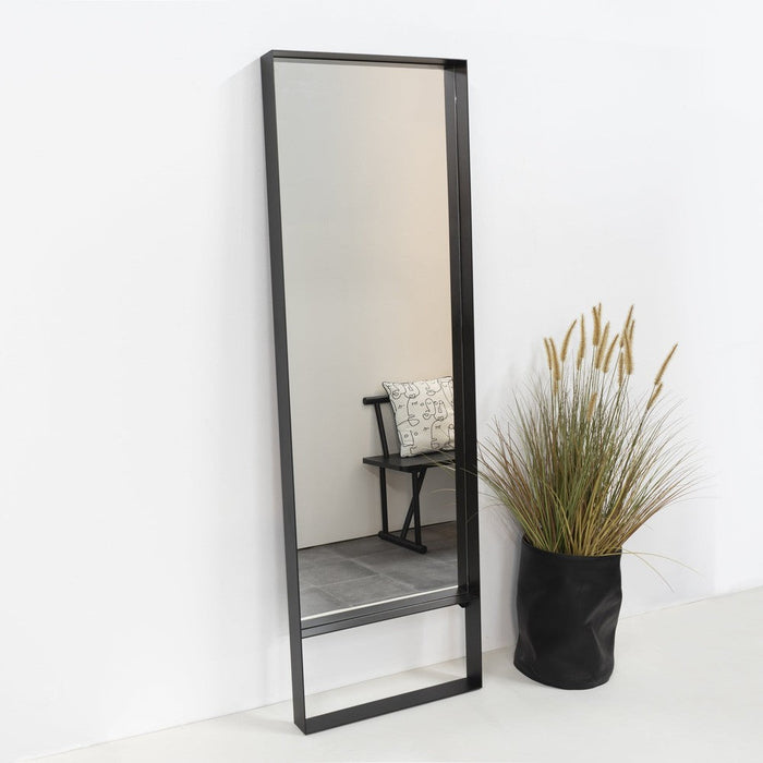 Spiegel DONNA 4 Rechthoek Zwart Spinder Design 60x8x190 cm-Spiegels-Spinder