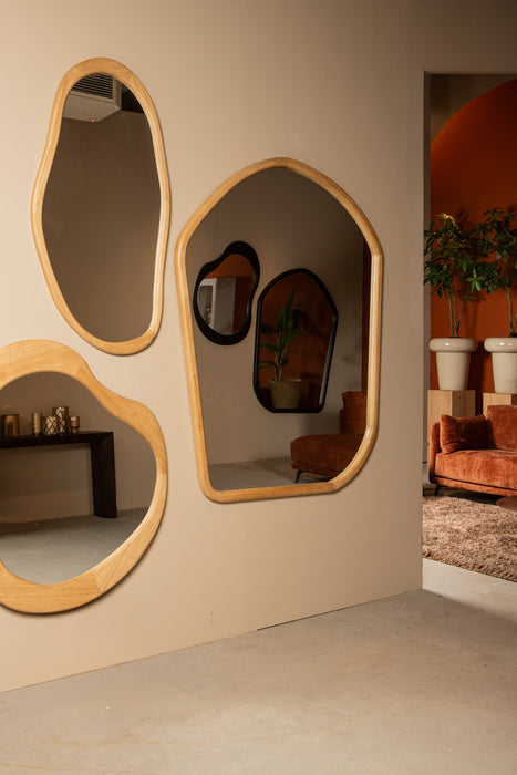 Mirrors Denholm Natural Solid Wood Big Organic Mirror