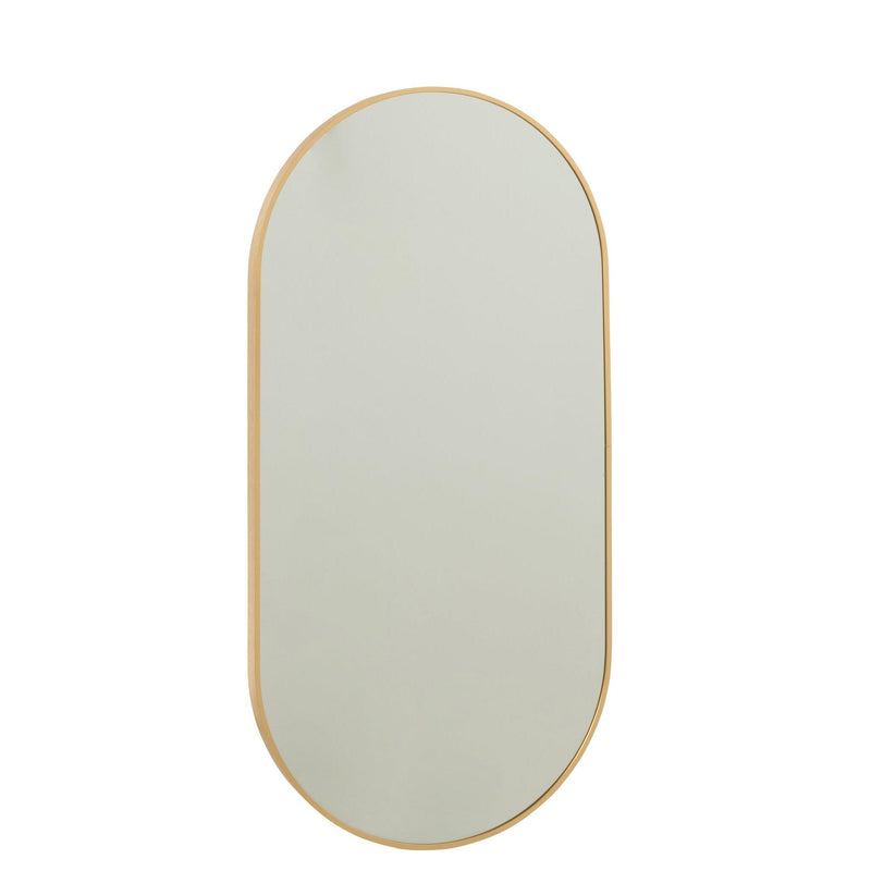 Spiegel Goud Aluminium Ovaal 100x50 cm-Spiegels-J-Line