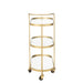 Spiegel Goud Mdf Ovaal 33x71 cm-Spiegels-J-Line