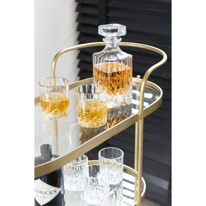 Spiegel Goud Mdf Ovaal 33x71 cm-Spiegels-J-Line