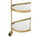 Spiegel Goud Mdf Ovaal 33x71 cm-Spiegels-J-Line