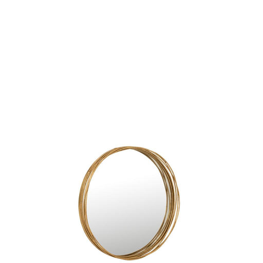 Spiegel Goud Mdf Rond 61 cm 61x61x7.5 cm-Spiegels-J-Line