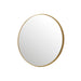 Spiegel Goud Metaal Rond 110 cm 110x110x4 cm-Spiegels-J-Line