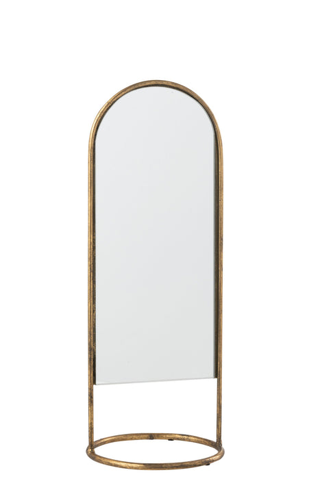 Spiegel Goud Mirror 16 cm 16.5x16.5x45 cm-Spiegels-J-Line
