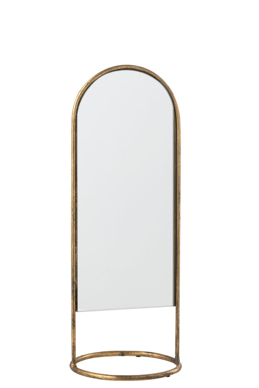 Spiegel Goud Mirror 16 cm 16.5x16.5x45 cm-Spiegels-J-Line
