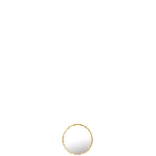 Spiegel Goud Mirror Rond 30 cm 30x30x3 cm-Spiegels-J-Line