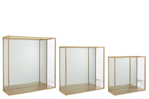Spiegel Goud Mirror Vierkant 18x60 cm-Spiegels-J-Line