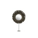 Spiegel Grijs Metaal Rond 9x41 cm-Spiegels-J-Line
