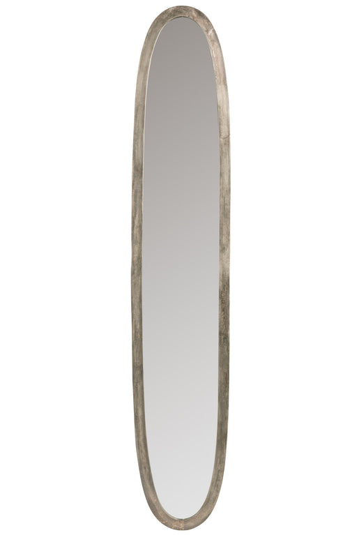 Spiegel Grijs Mirror Ovaal 34x180 cm-Spiegels-J-Line