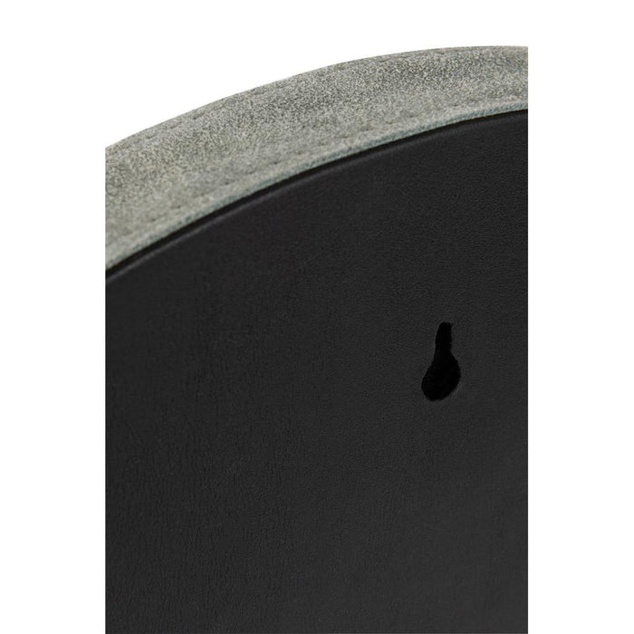 Spiegel Groen Leer Rond 40 cm 40x40x3.5 cm-Spiegels-J-Line