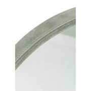 Spiegel Groen Leer Rond 40 cm 40x40x3.5 cm-Spiegels-J-Line