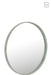 Spiegel Groen Leer Rond 60 cm 60x60x3.5 cm-Spiegels-J-Line