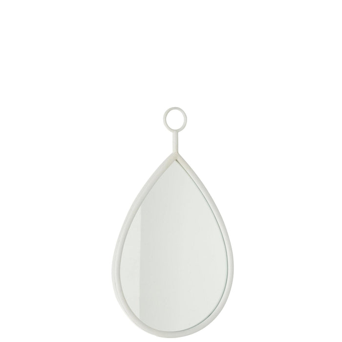 Spiegel Hanging Spiegel Drop Spiegel/MDF Wit S 2x30.5x53.5 cm-Spiegels-J-Line