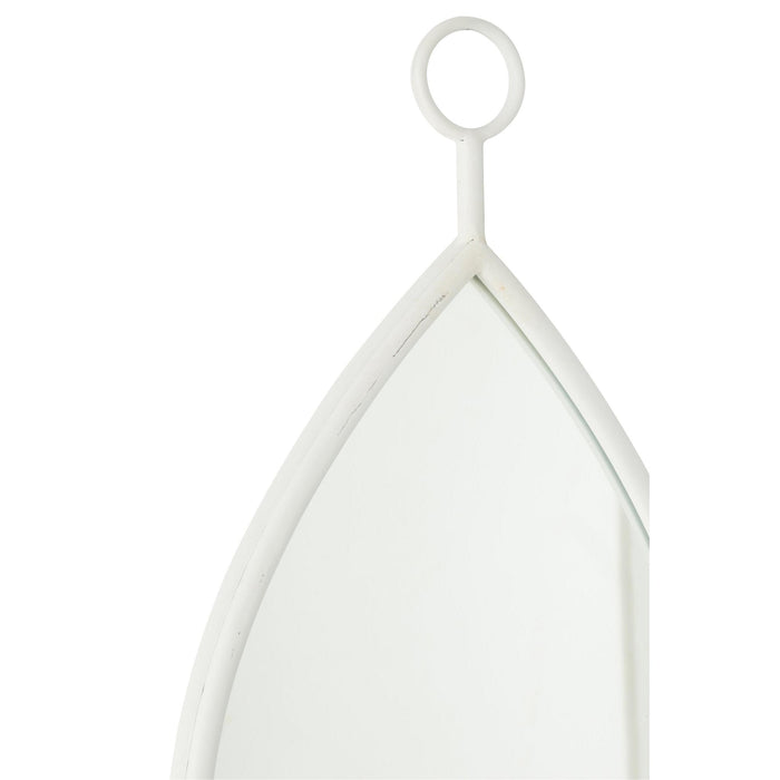 Spiegel Hanging Spiegel Drop Spiegel/MDF Wit S 2x30.5x53.5 cm-Spiegels-J-Line
