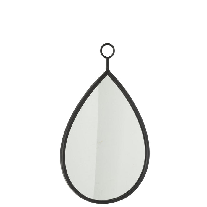 Spiegel Hanging Spiegel Drop Spiegel/MDF Zwart M 2.5x37x61.5 cm-Spiegels-J-Line