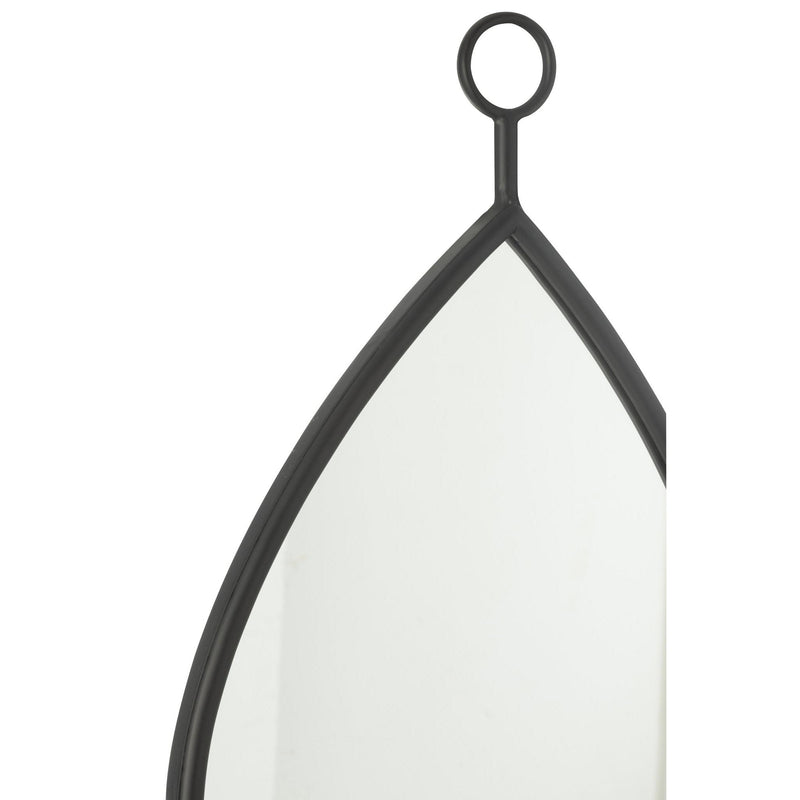 Spiegel Hanging Spiegel Drop Spiegel/MDF Zwart M 2.5x37x61.5 cm-Spiegels-J-Line